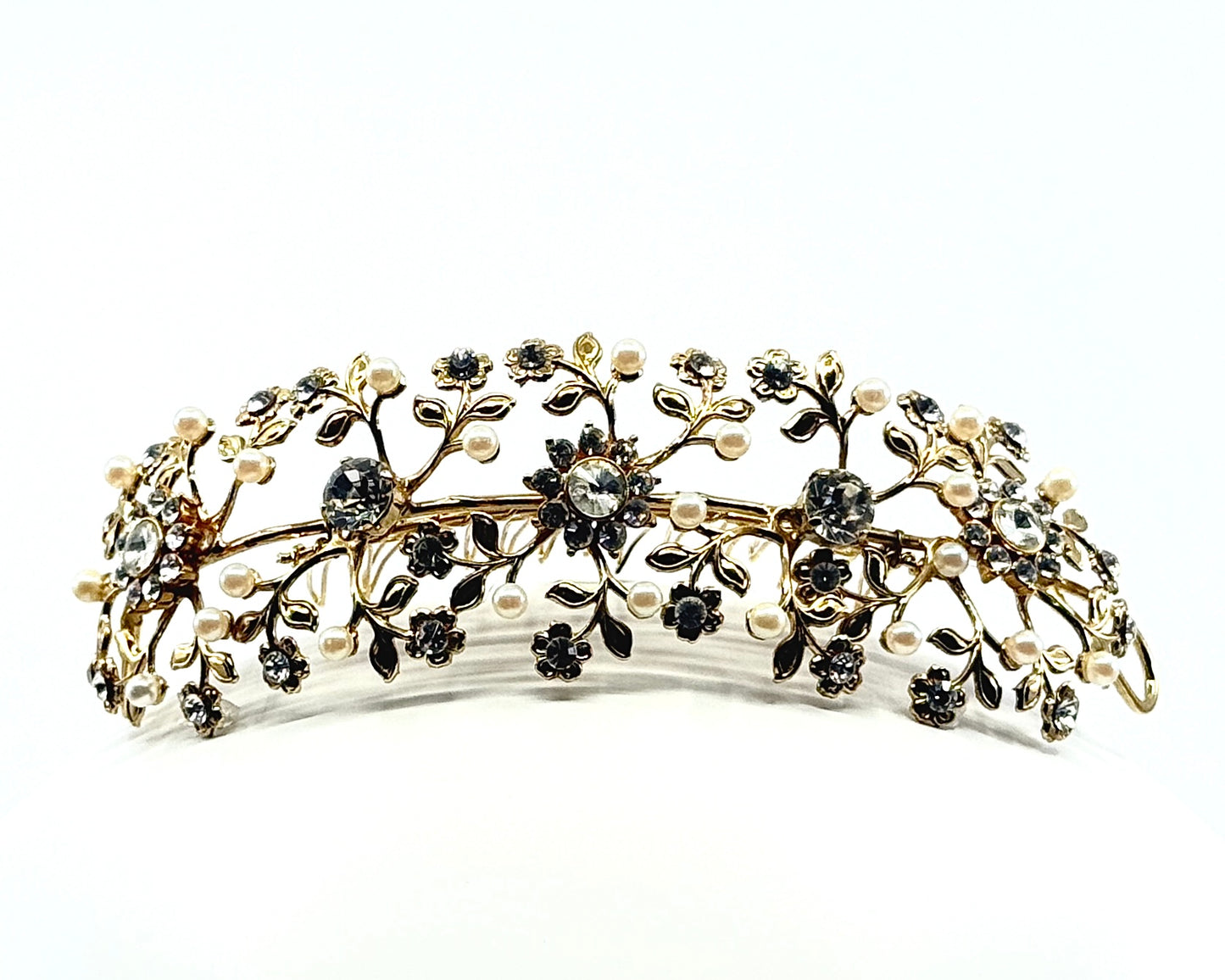 Glitter Bug Tiara Comb Hair Slide