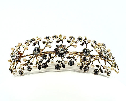 Glitter Bug Tiara Comb Hair Slide