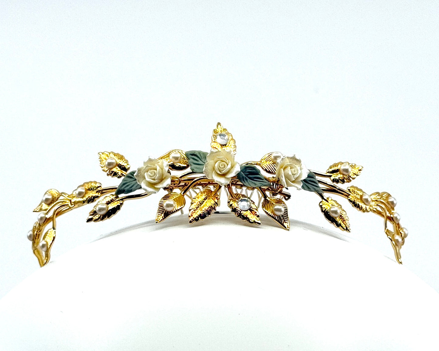 Lala Leaves Tiara Comb Hair Slide