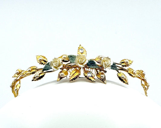 Lala Leaves Tiara Comb Hair Slide