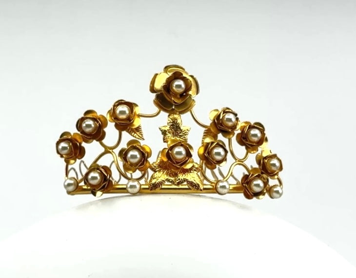 Golden Days Tiara Comb Hair Slide