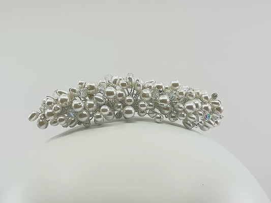 All The Pearls Comb Hair Slide