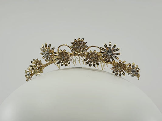 Daisy Field Comb Hair Slide